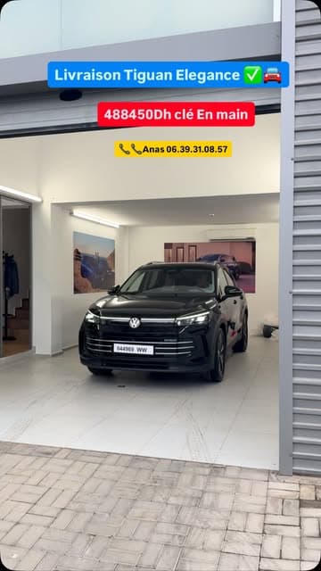 Tiguan Elegance noir prêt à être livré en showroom
