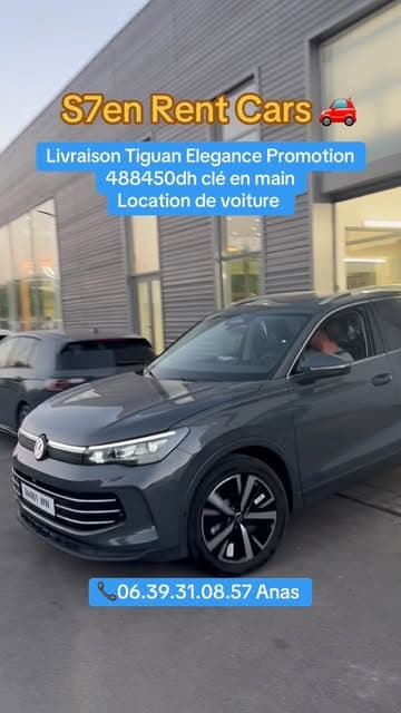 Tiguan Elegance gris livré à une agence de location